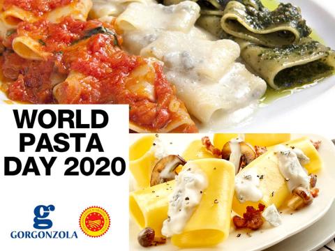 Il 25 ottobre è il World Pasta Day e il consorzio Gorgonzola DOP lo festeggia regalandoci due squisite ricette