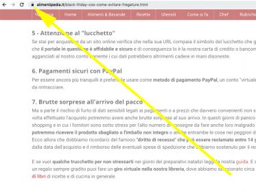 Lucchetto in URL