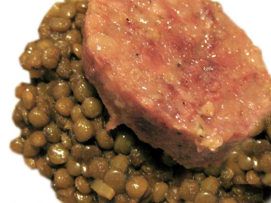 Mini cotechino e lenticchie