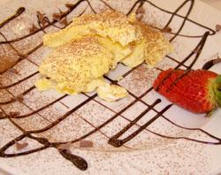 Il semifreddo allo zabaione al ristorante Pommeri