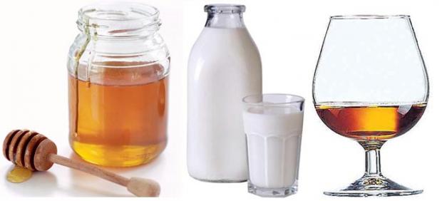 Miele, latte e brandy