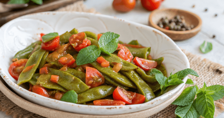 Fagioli corallo (taccole) alla romana