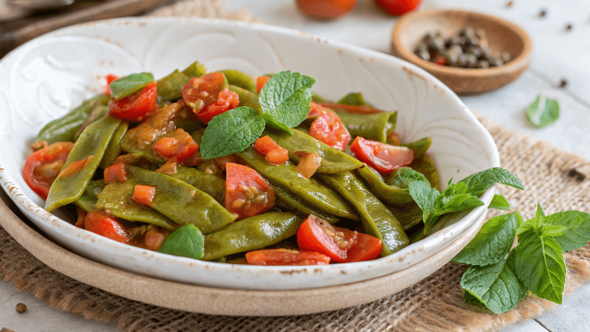 Fagioli corallo (taccole) alla romana