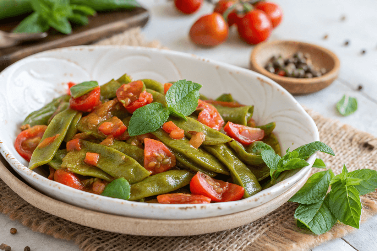 Fagioli corallo (o taccole) alla romana