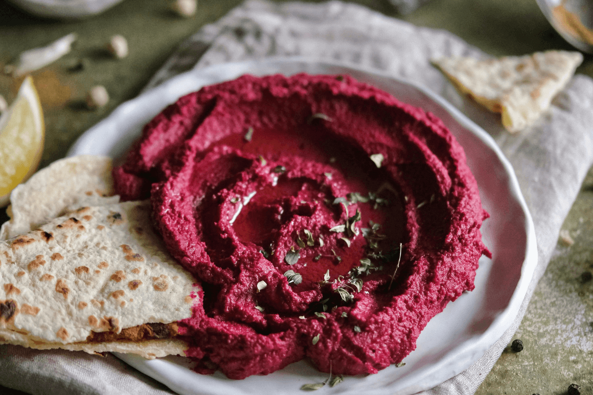 Hummus alla barbabietola