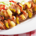 Spiedini ananas e salmone