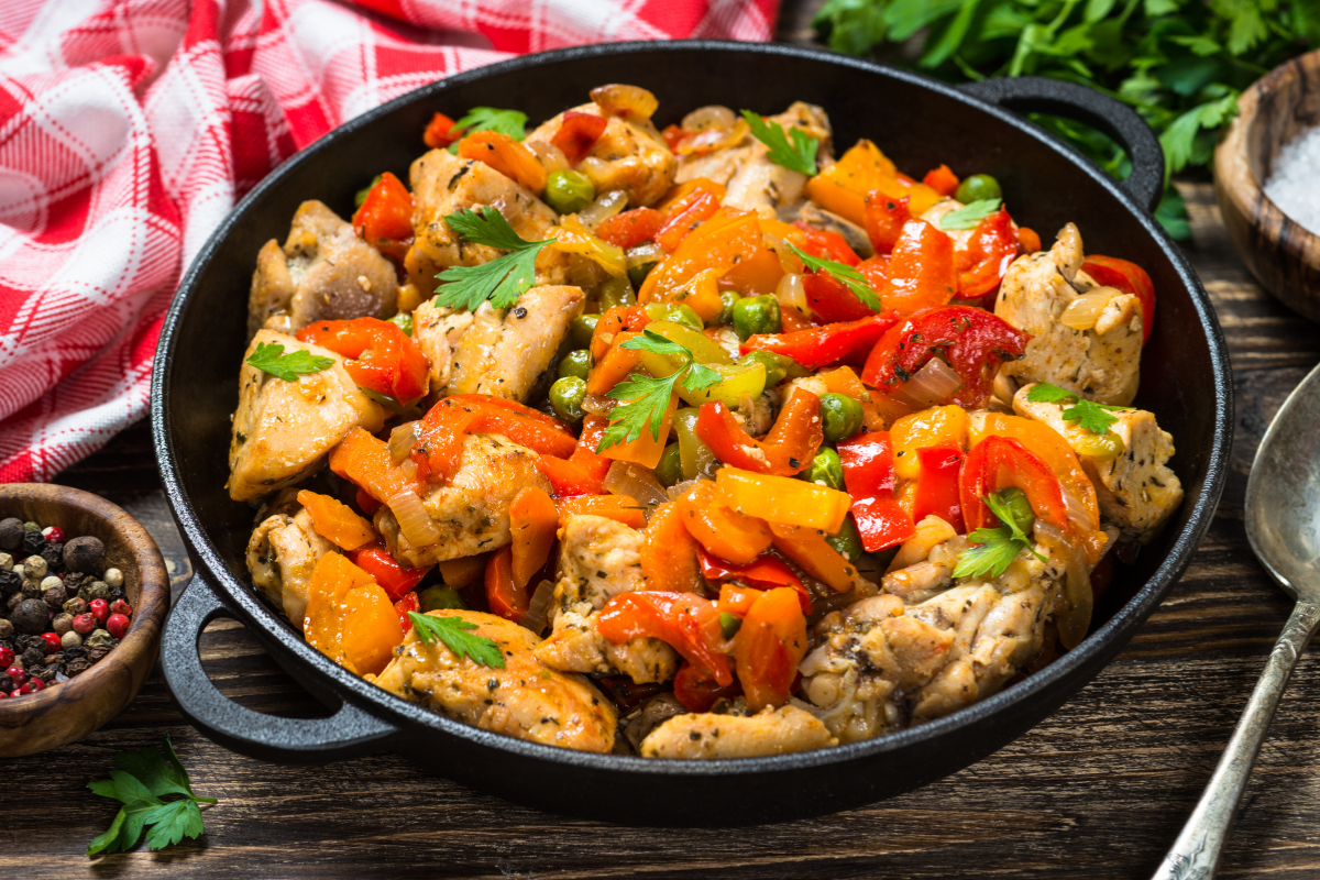 Pollo con i peperoni