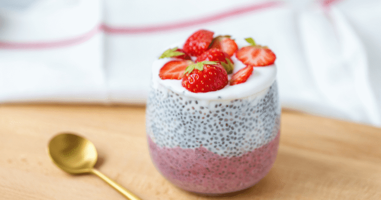 Chia pudding alle fragole