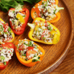 Peperoni ripieni di cous cous e verdure