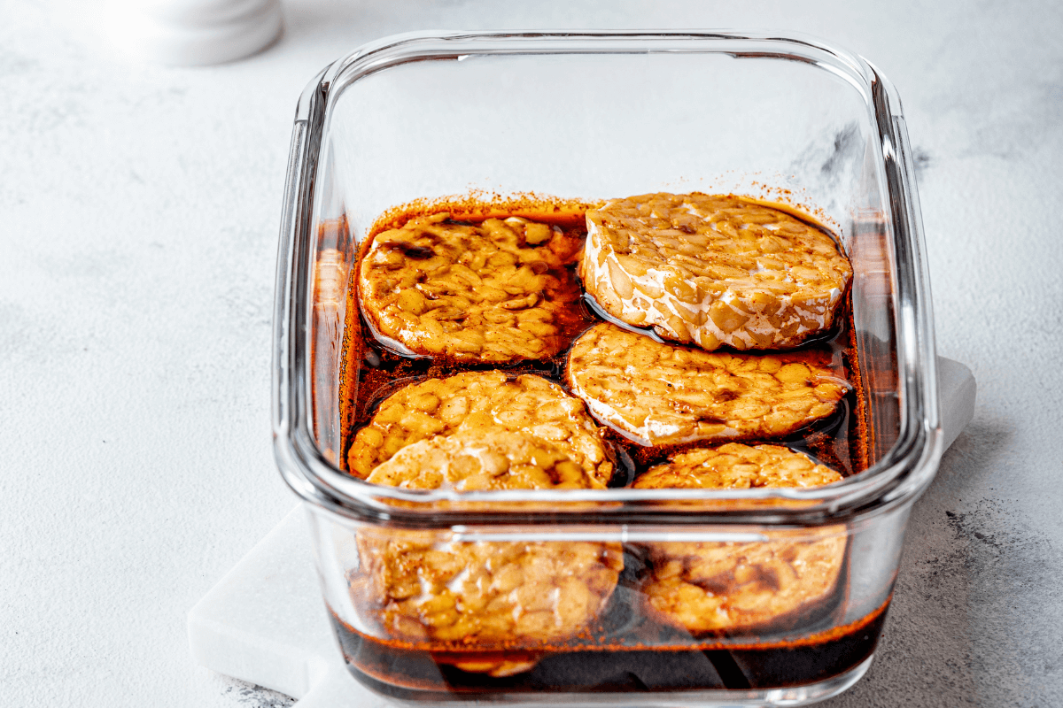 Tempeh marinato