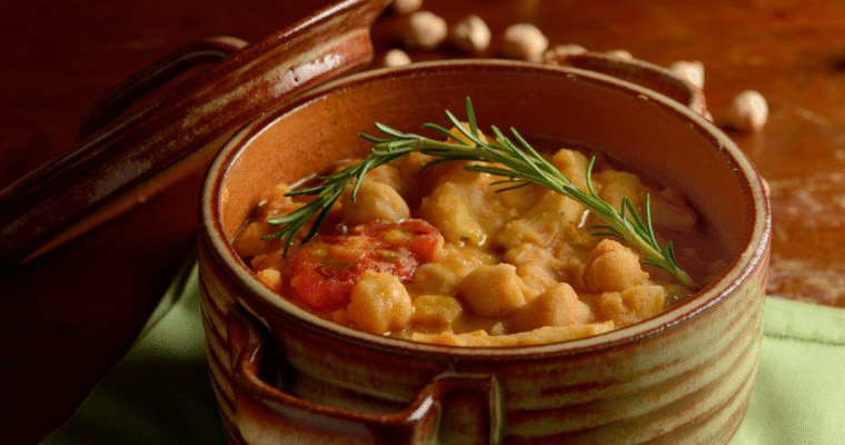 Pasta e ceci cremosa