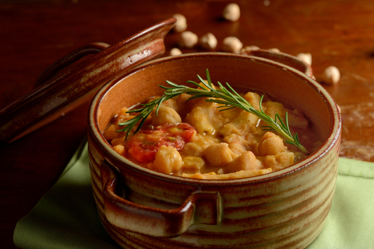 Pasta e ceci cremosa