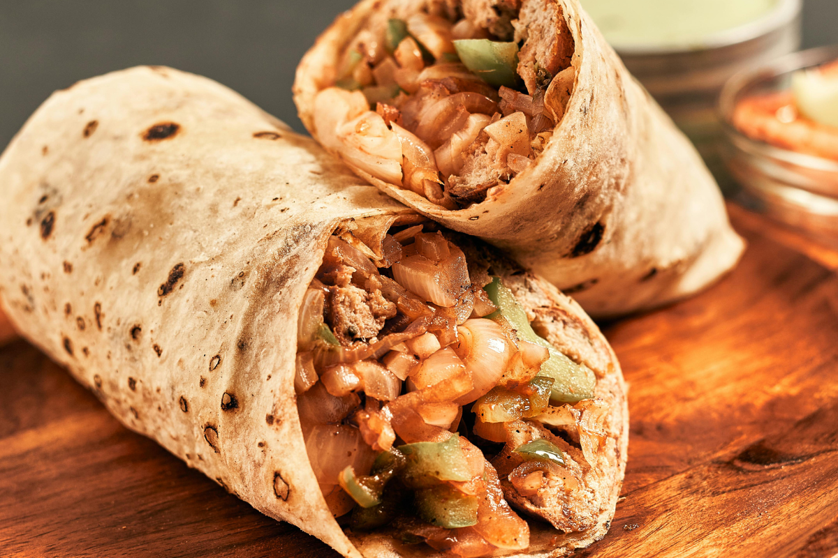 Burritos con tortillas