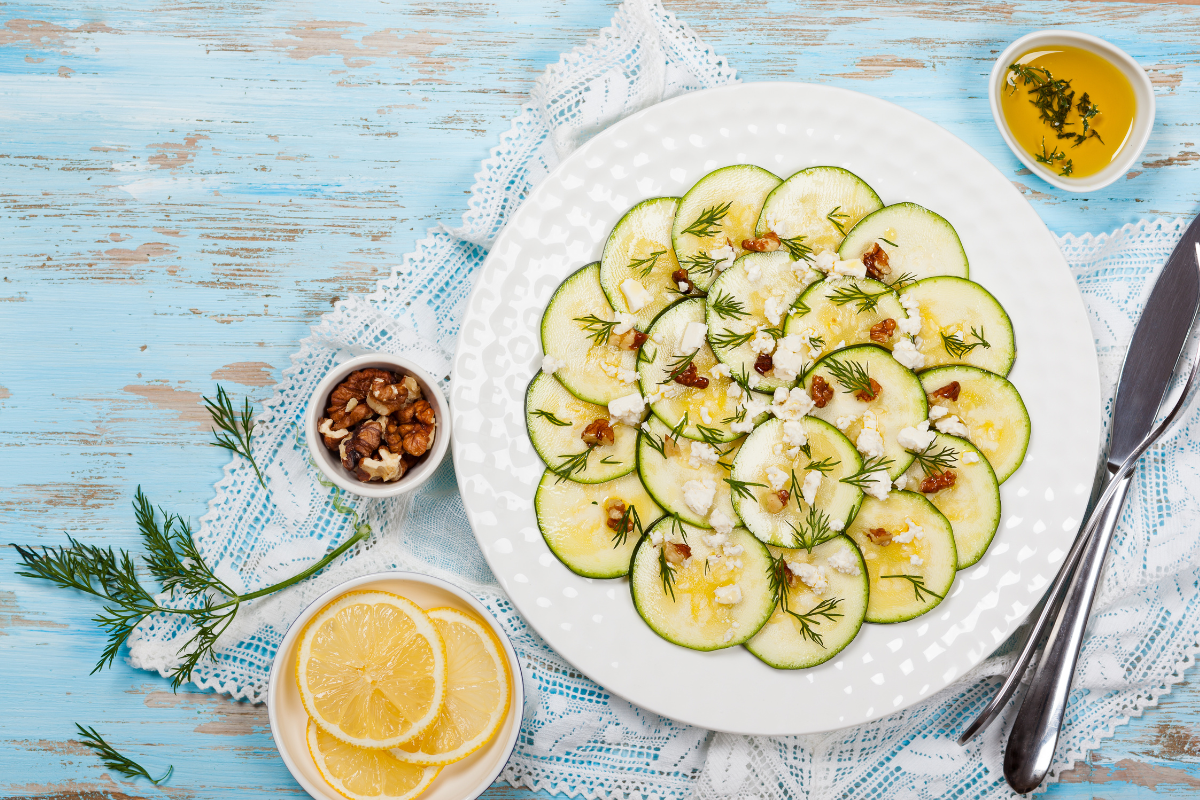 Carpaccio di zucchine originale: ricetta facile, fresca e saporita