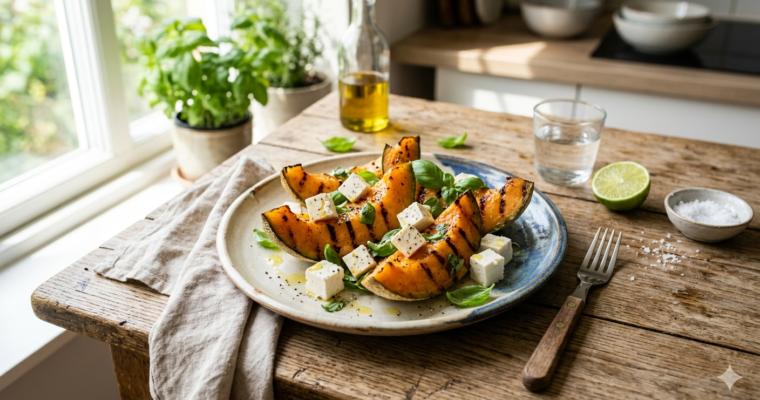 Melone alla Griglia con Feta Greca