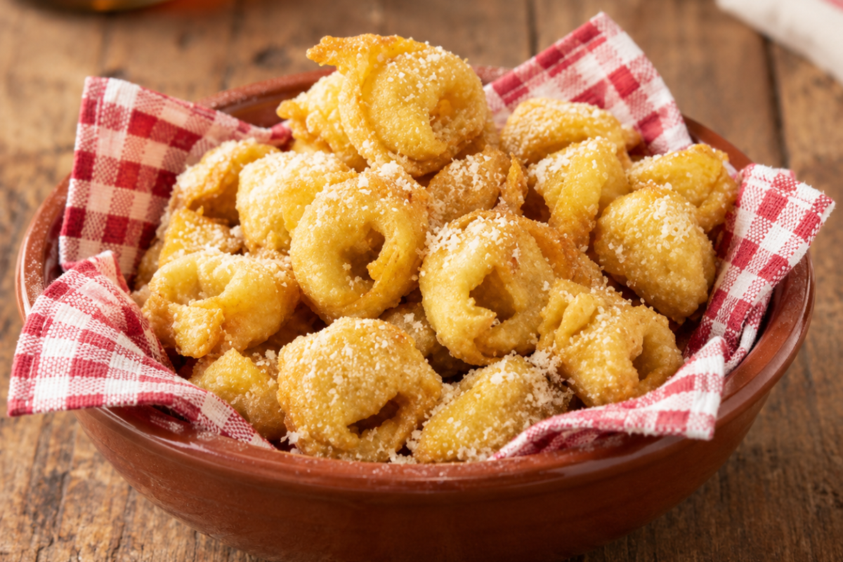Tortellini fritti: la ricetta originale emiliana, croccanti fuori e con un cuore morbido
