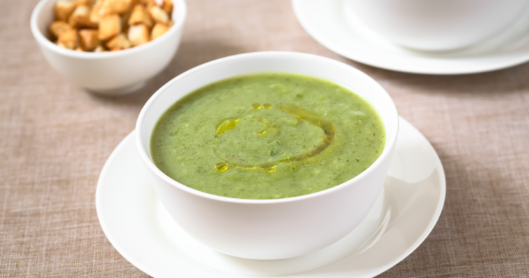Vellutata di piselli e zucchine