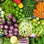 Varietà di verdure di stagione