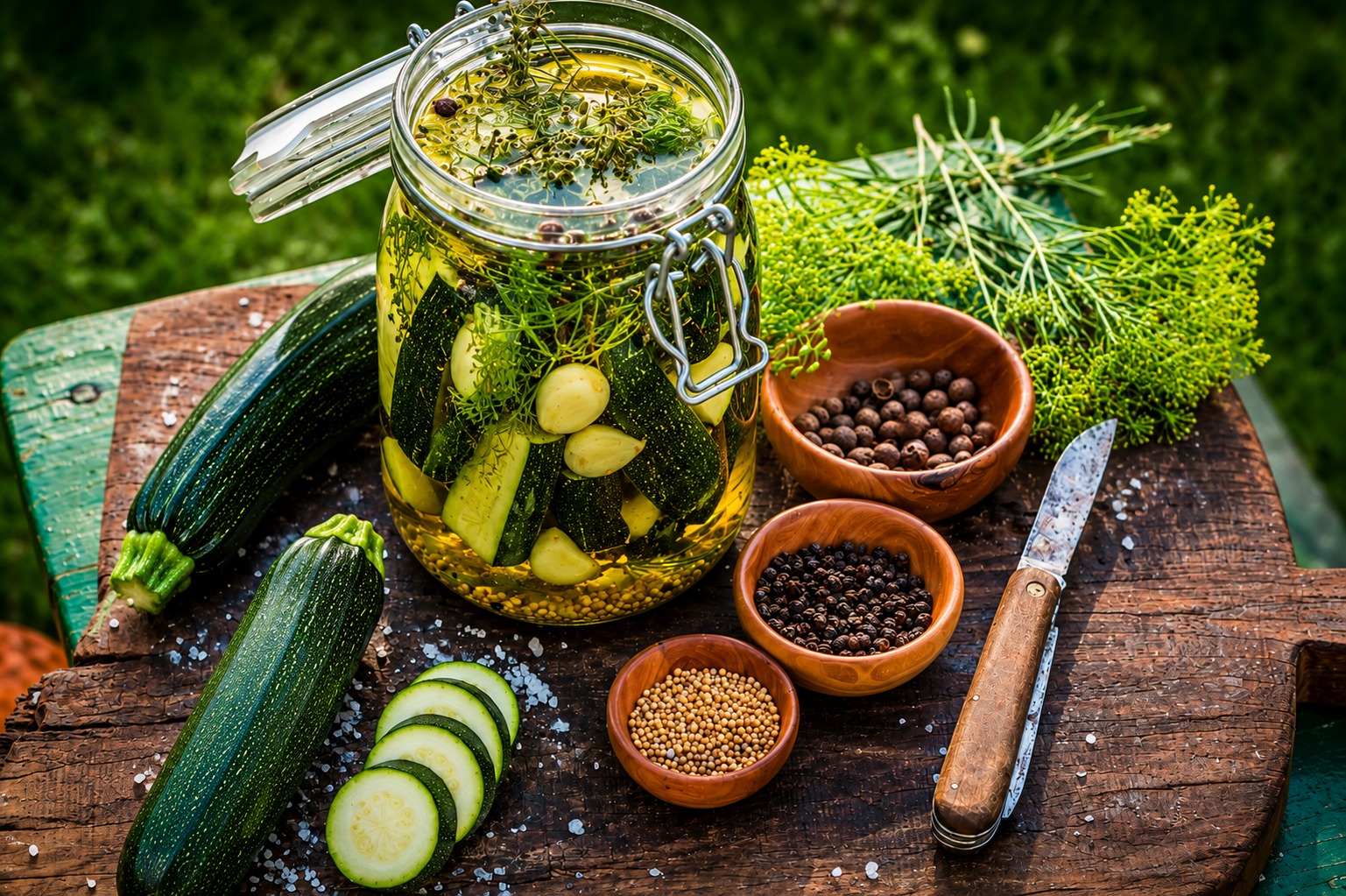 Zucchine sott’olio: la ricetta originale della conserva fatta in casa