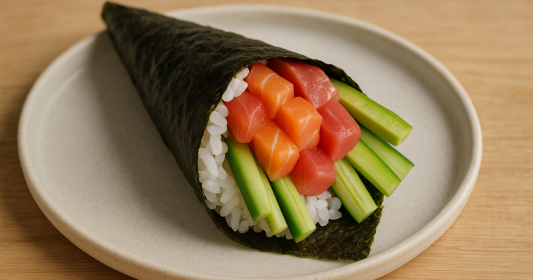 Temaki fatti in casa: il cono di nori, il riso giusto e le regole sul pesce crudo