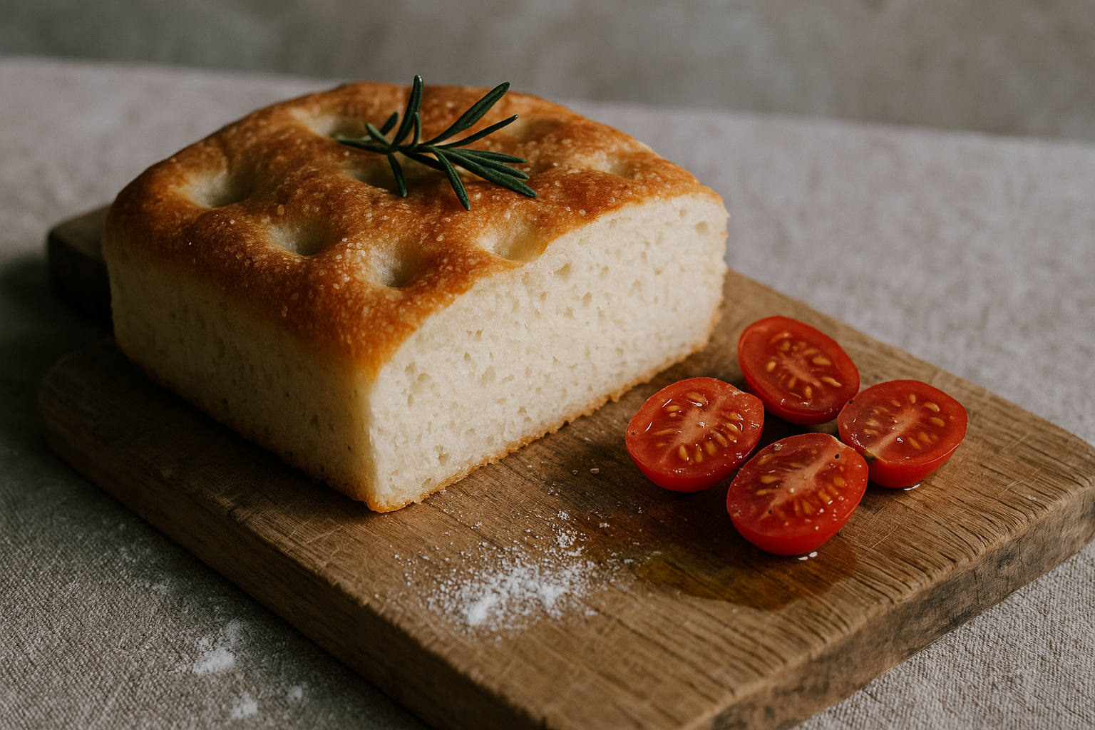 Focaccia in friggitrice ad aria