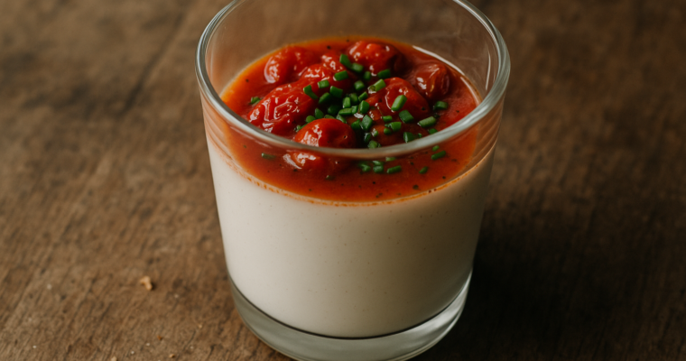 Panna cotta salata: il finger food da servire nel bicchiere
