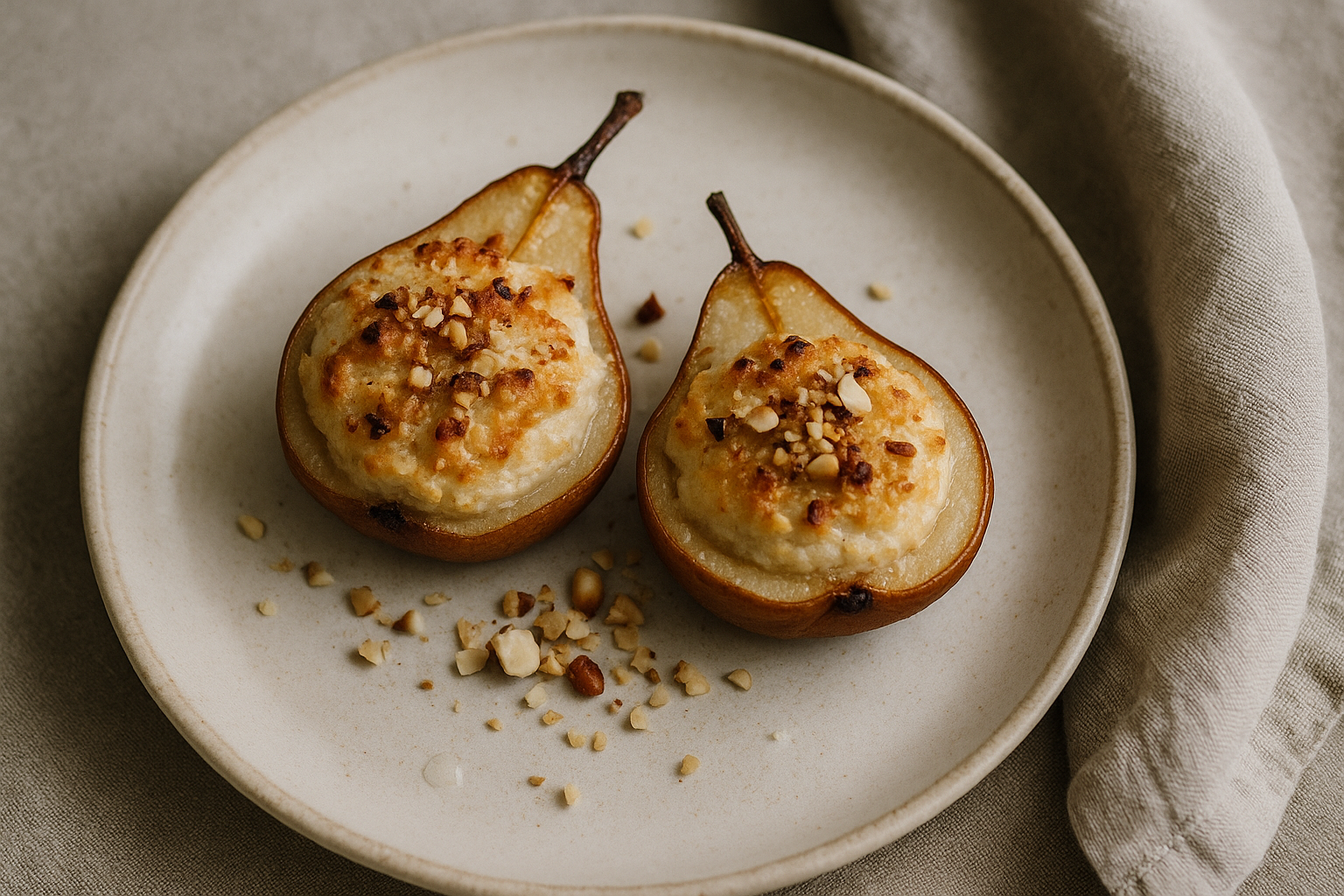 Pere al forno ripiene dolci