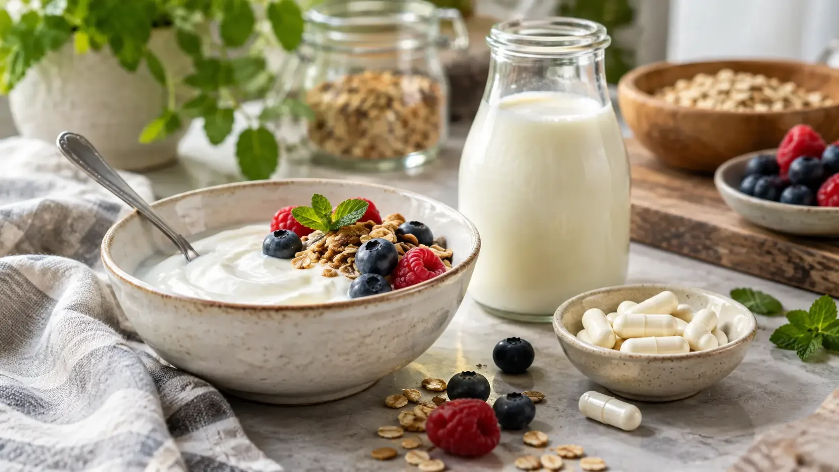 Yogurt e kefir bastano davvero per il microbiota? Le differenze con i probiotici in capsule