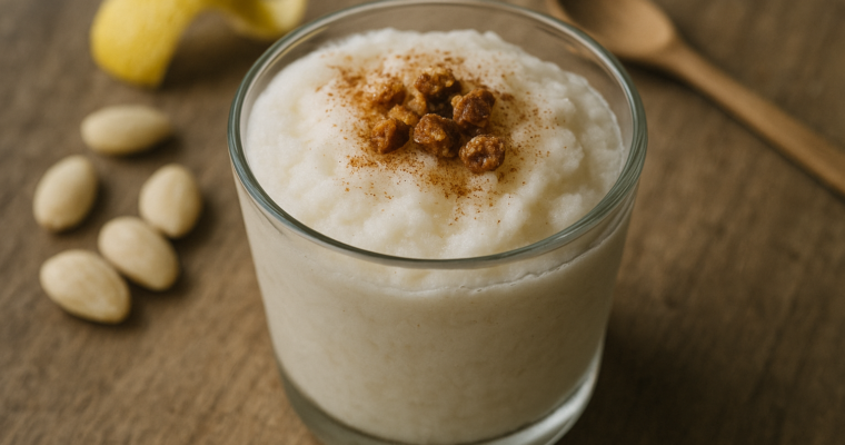 Granita di mandorle senza lattosio: il metodo senza gelatiera