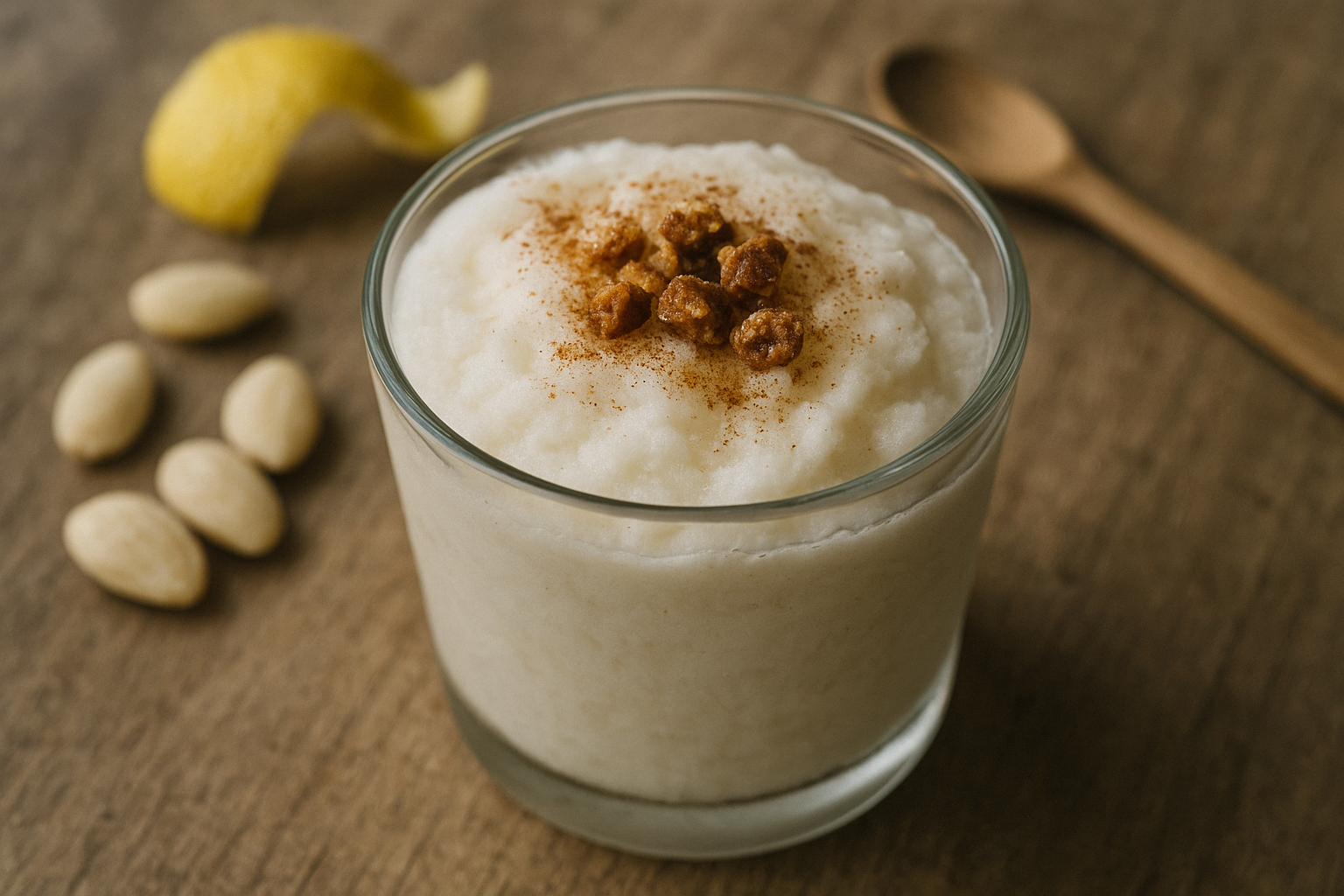 Granita di mandorle senza lattosio: il metodo senza gelatiera